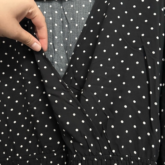 Black polka dot dress - Picture 3 of 4